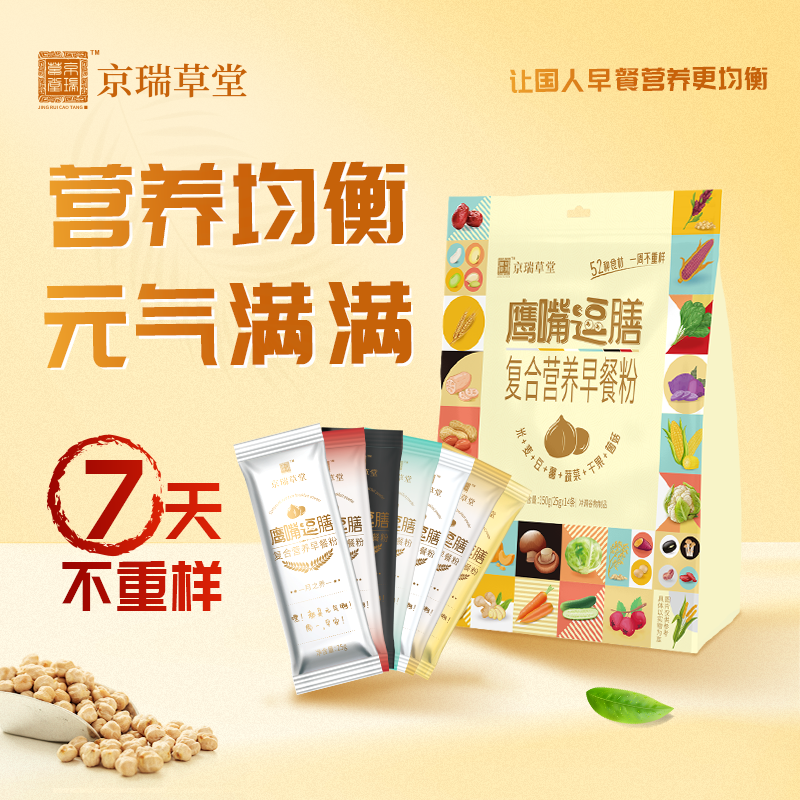 健康，從優(yōu)質(zhì)的早餐開始 ——京瑞草堂鷹嘴逗膳復(fù)合營(yíng)養(yǎng)早餐粉新品上市|餐飲界